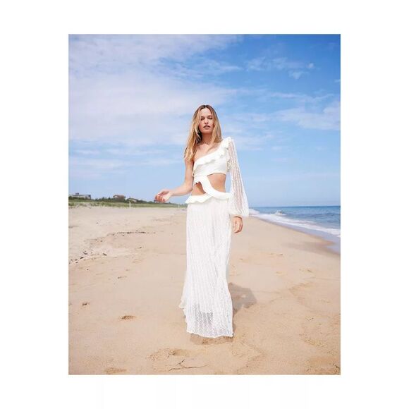 PatBO One Shoulder Cut-Out Beach Dress - Picture 2 of 11